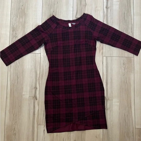 knee length dresses for ladies Sequin Plaid Mini Dress